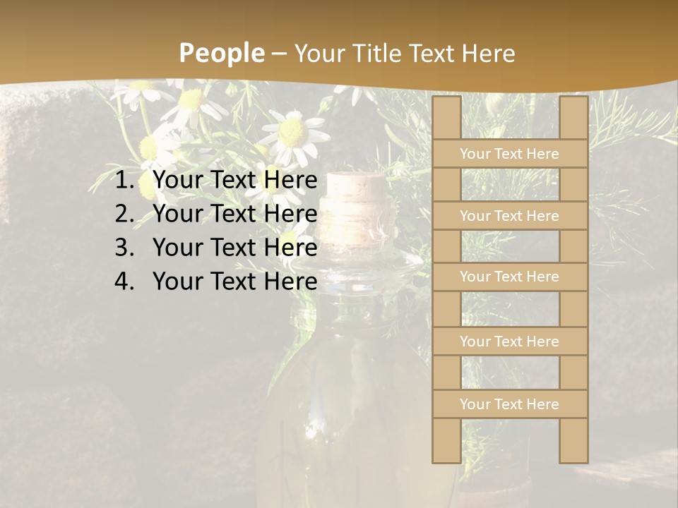 Wooden Table Fell Trees Gew PowerPoint Template
