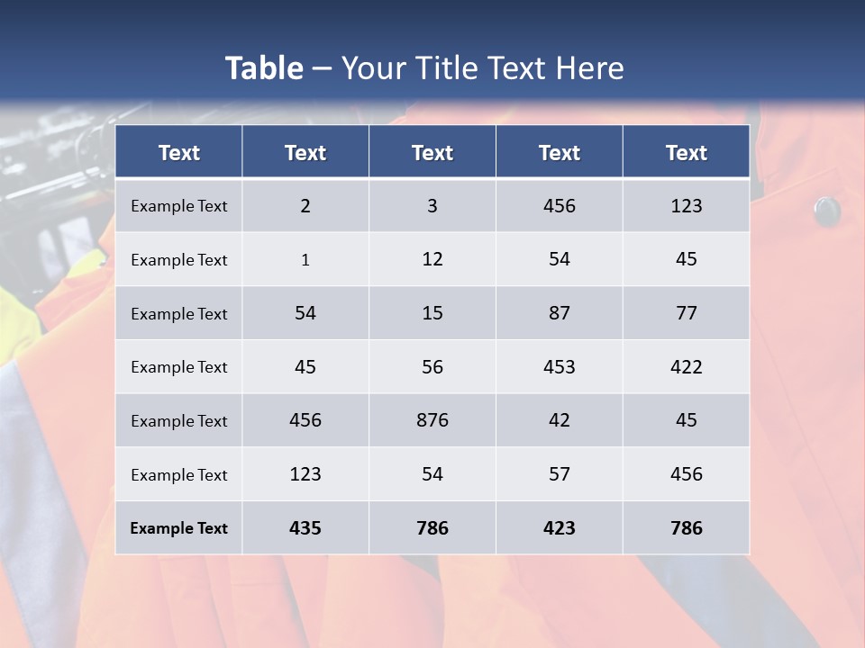 A Group Of Orange Jackets Hanging On A Rack PowerPoint Template