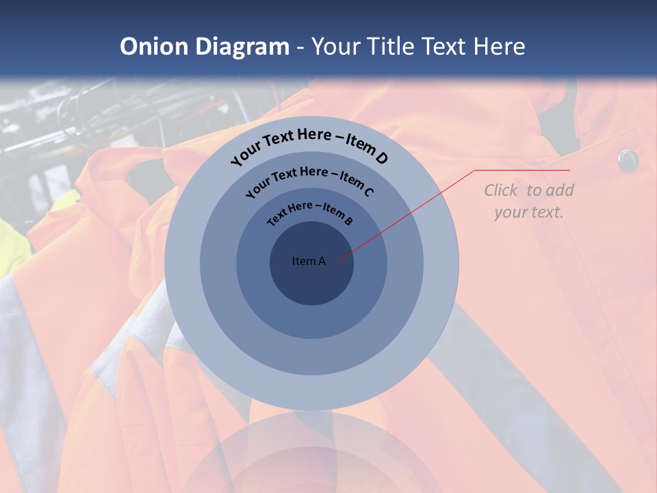 A Group Of Orange Jackets Hanging On A Rack PowerPoint Template