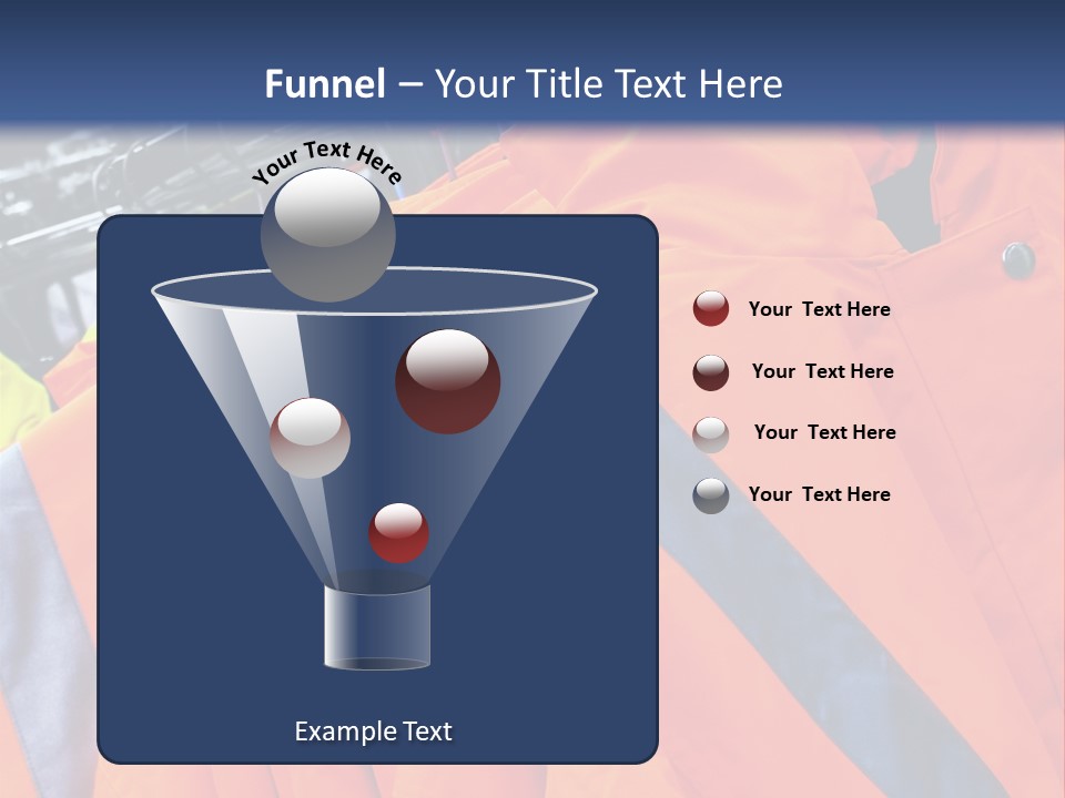 A Group Of Orange Jackets Hanging On A Rack PowerPoint Template