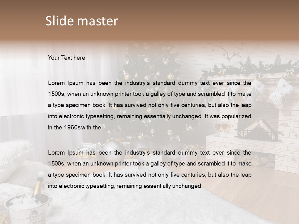 Lantern Gift Holiday PowerPoint Template