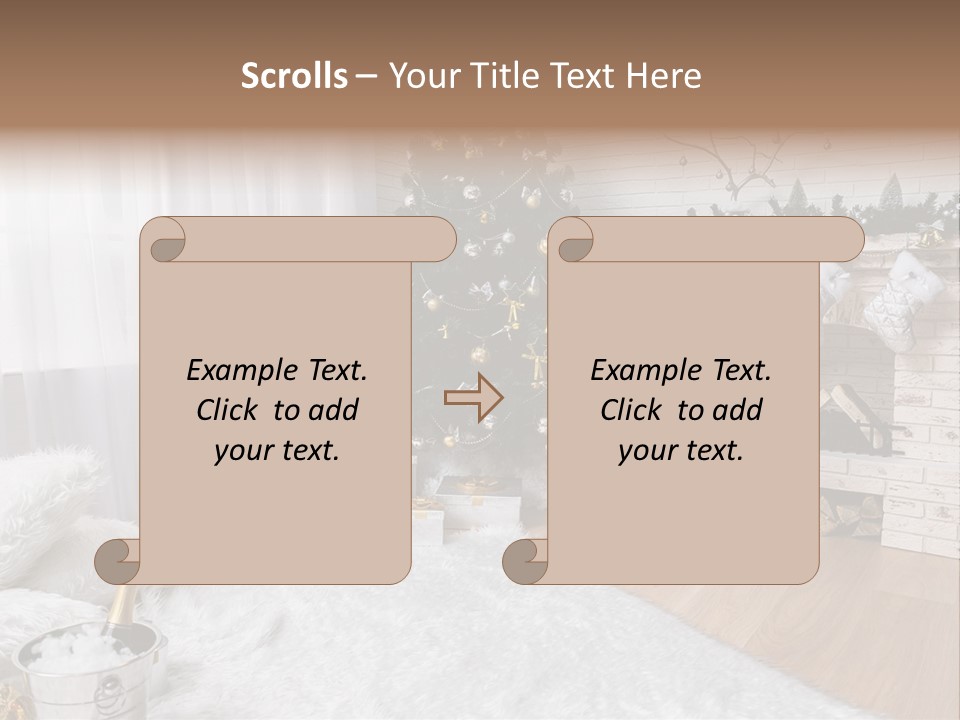 Lantern Gift Holiday PowerPoint Template