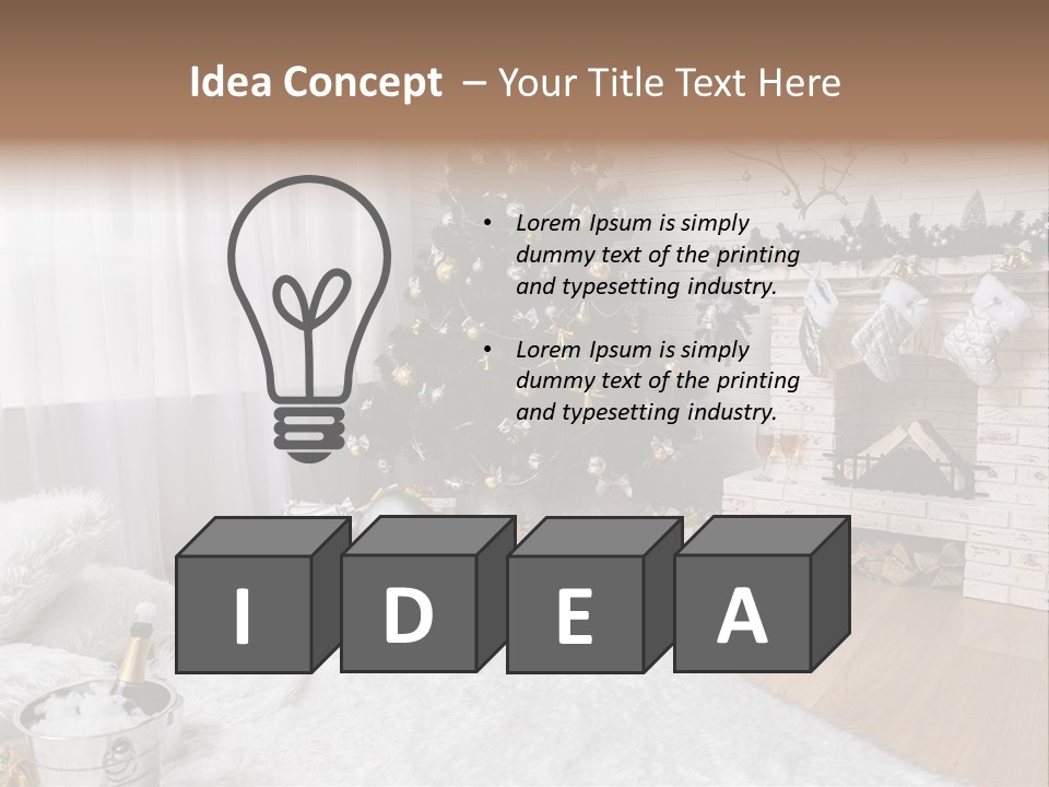 Lantern Gift Holiday PowerPoint Template