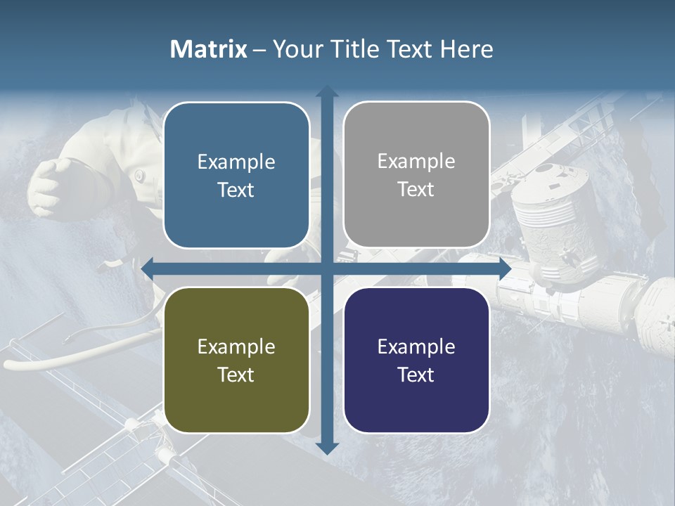 Spaceship Orbit Universe PowerPoint Template