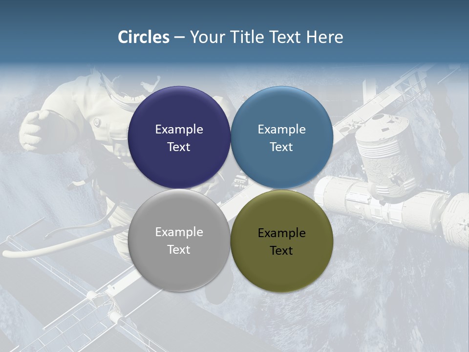 Spaceship Orbit Universe PowerPoint Template