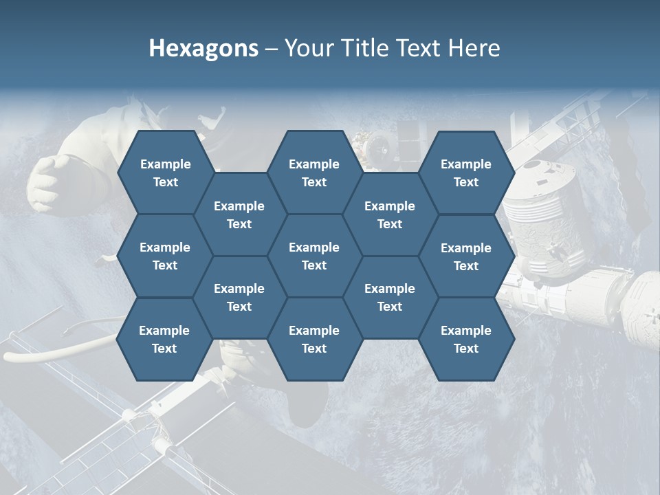 Spaceship Orbit Universe PowerPoint Template