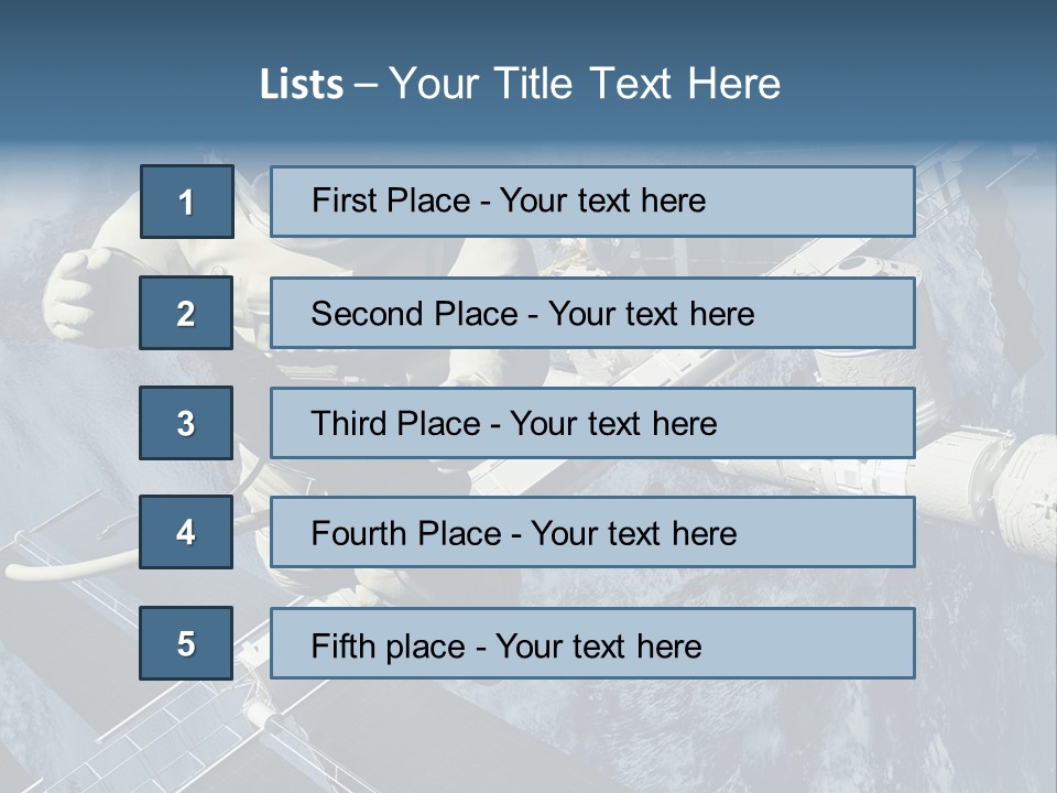 Spaceship Orbit Universe PowerPoint Template