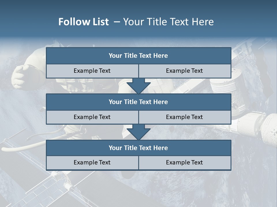 Spaceship Orbit Universe PowerPoint Template