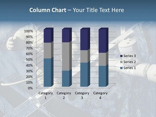 Spaceship Orbit Universe PowerPoint Template