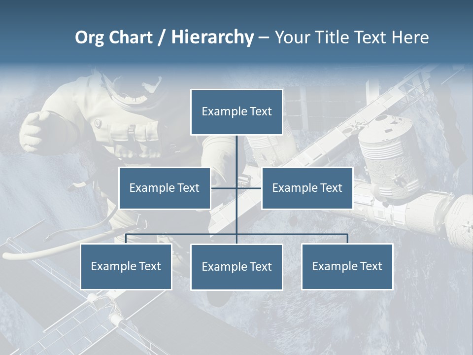 Spaceship Orbit Universe PowerPoint Template