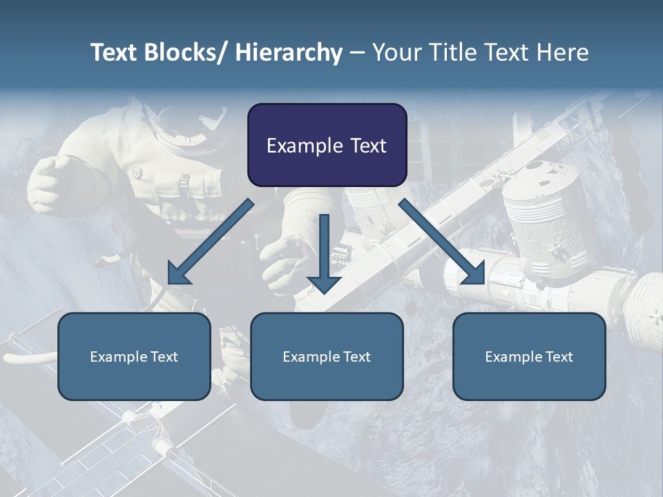 Spaceship Orbit Universe PowerPoint Template