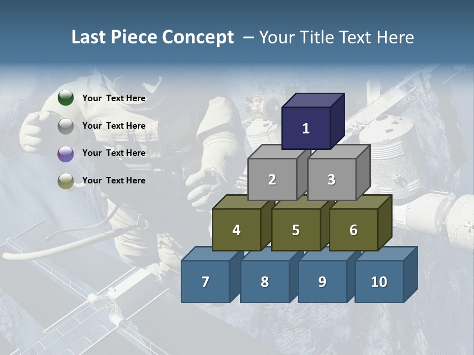 Spaceship Orbit Universe PowerPoint Template