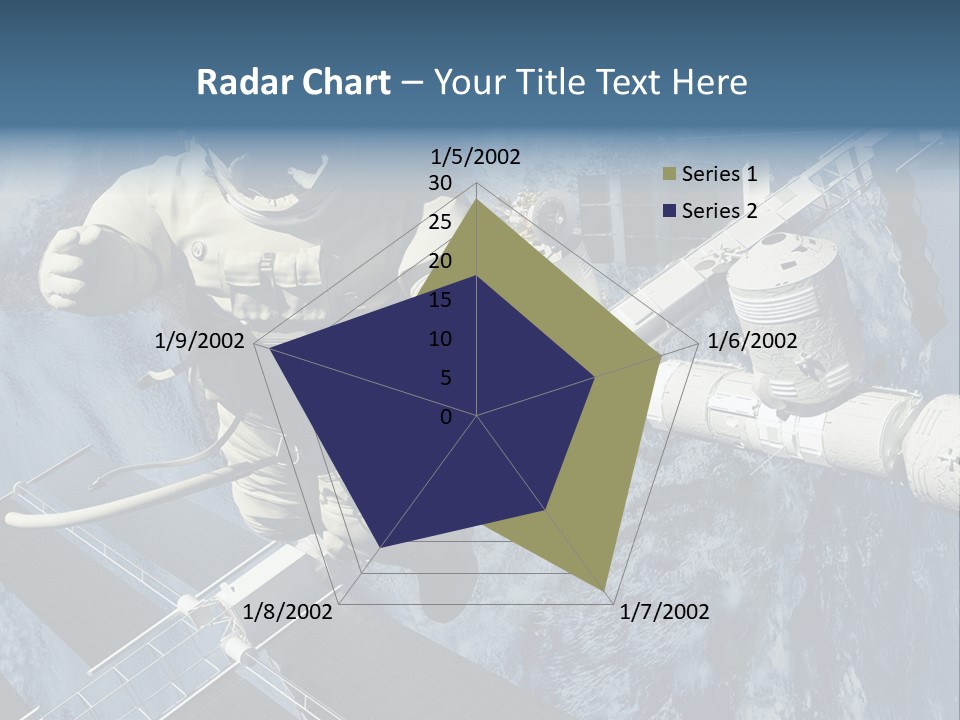 Spaceship Orbit Universe PowerPoint Template