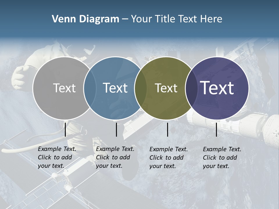 Spaceship Orbit Universe PowerPoint Template