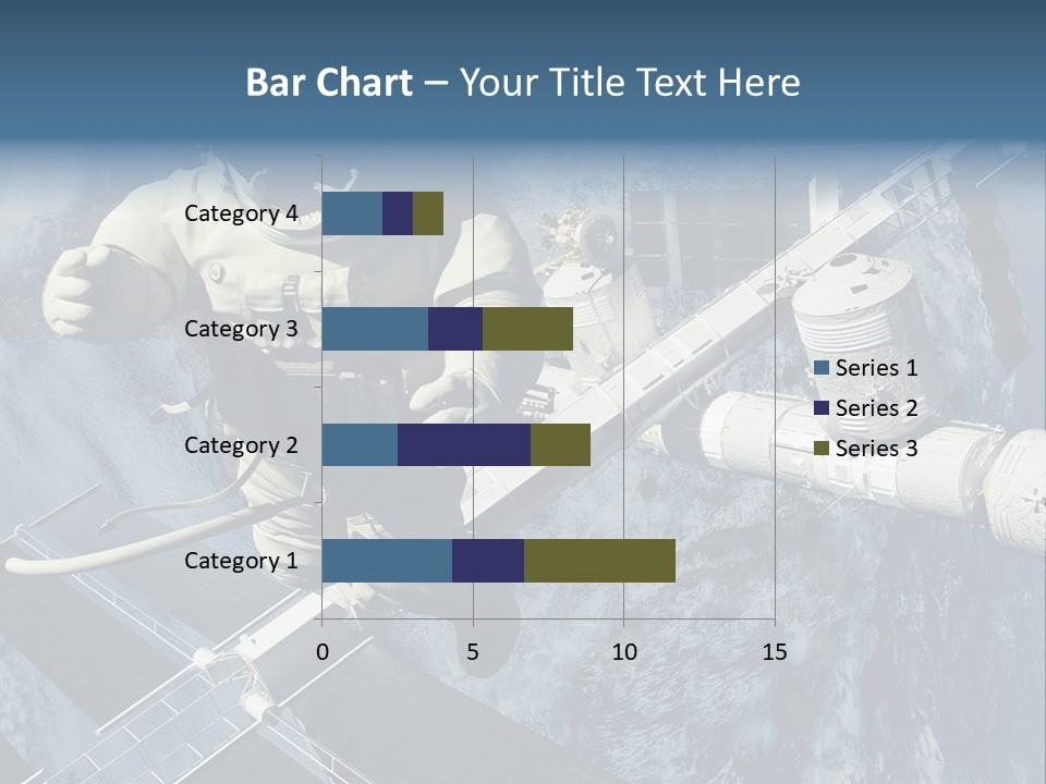 Spaceship Orbit Universe PowerPoint Template
