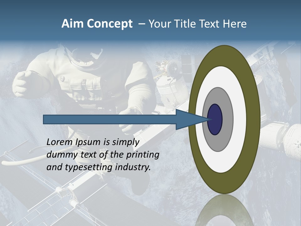 Spaceship Orbit Universe PowerPoint Template