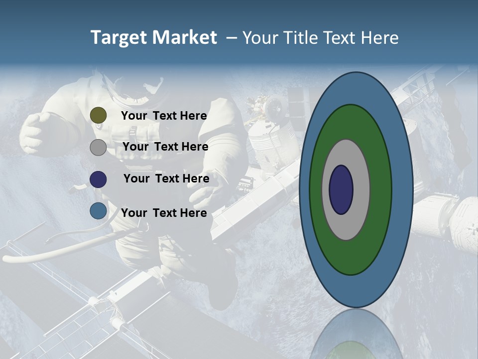 Spaceship Orbit Universe PowerPoint Template