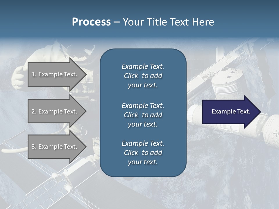 Spaceship Orbit Universe PowerPoint Template