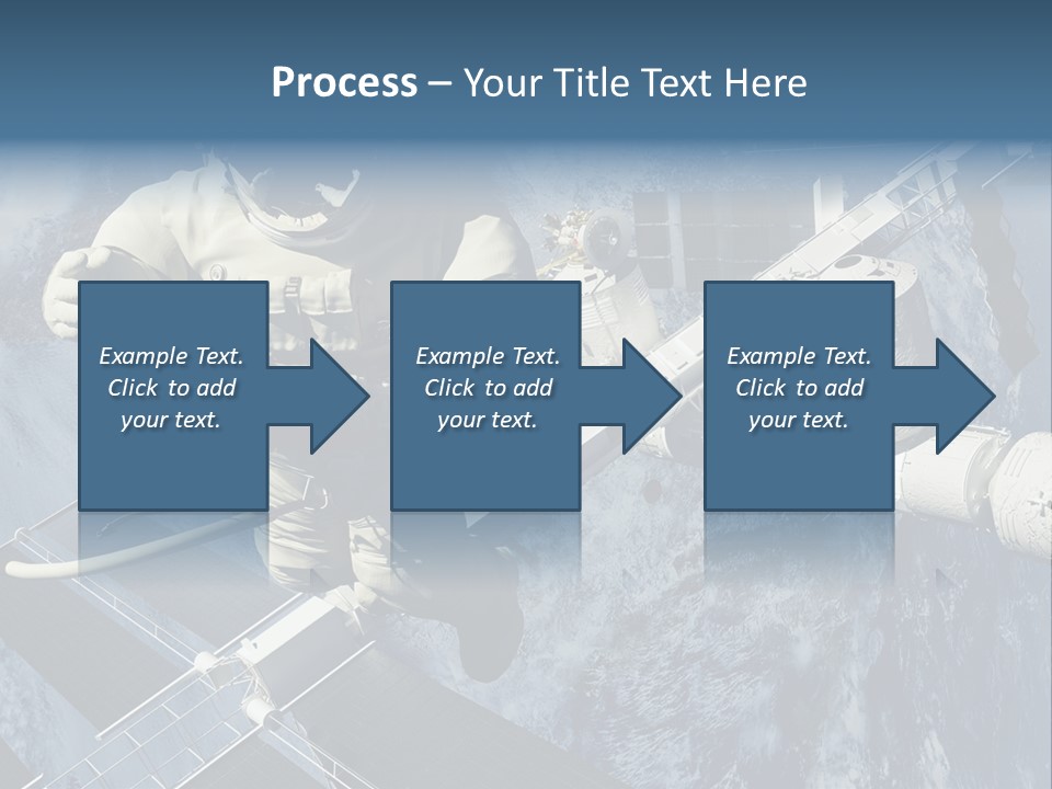 Spaceship Orbit Universe PowerPoint Template