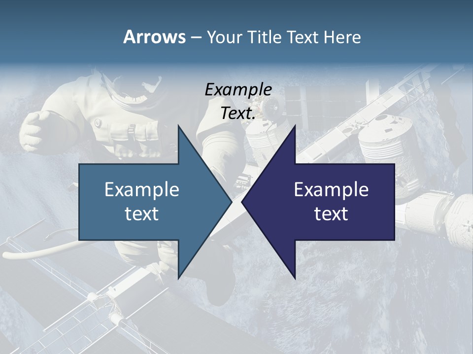 Spaceship Orbit Universe PowerPoint Template