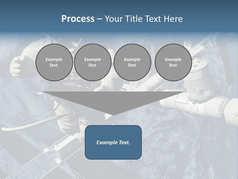 Spaceship Orbit Universe PowerPoint Template