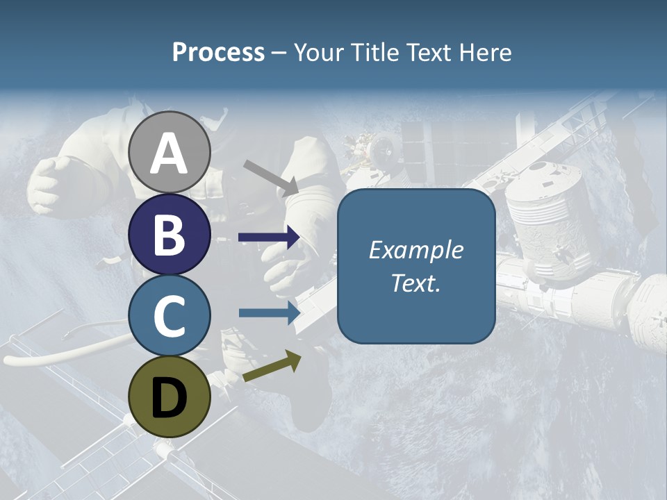 Spaceship Orbit Universe PowerPoint Template