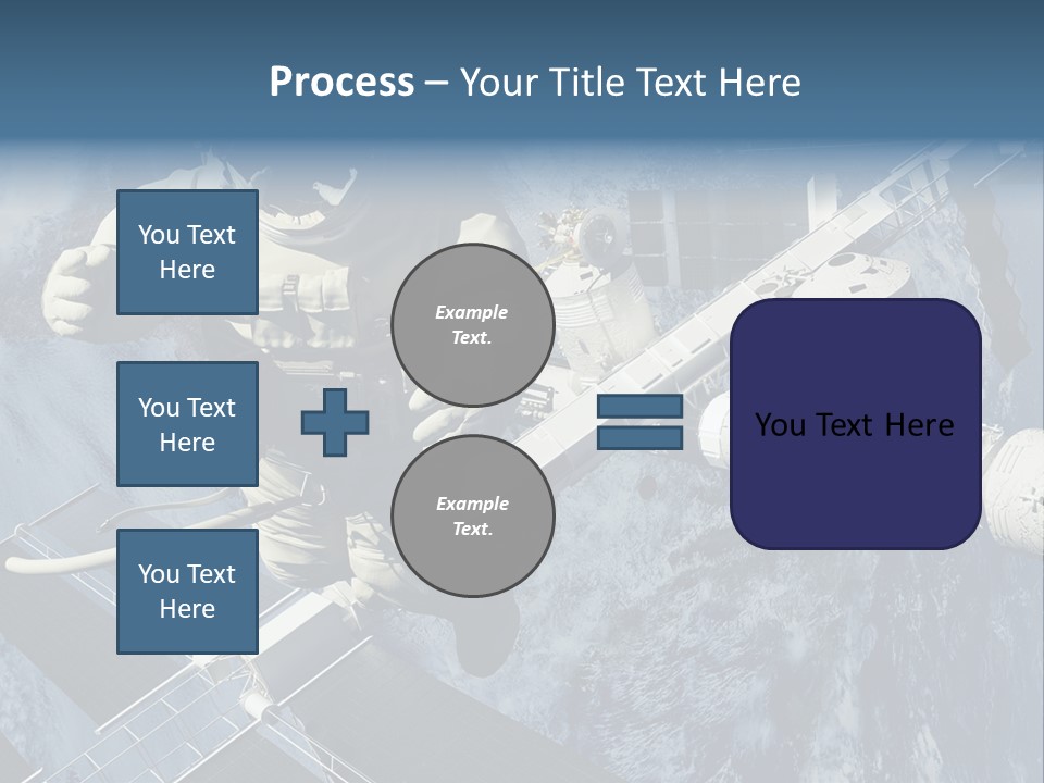 Spaceship Orbit Universe PowerPoint Template