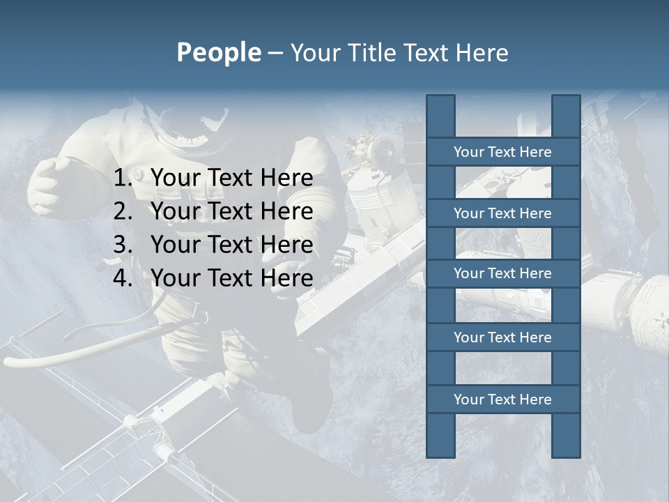 Spaceship Orbit Universe PowerPoint Template