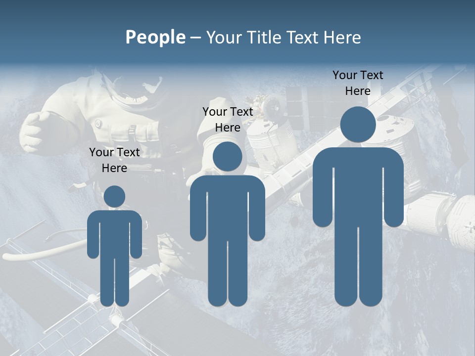 Spaceship Orbit Universe PowerPoint Template