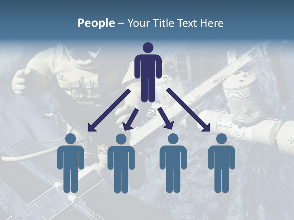 Spaceship Orbit Universe PowerPoint Template