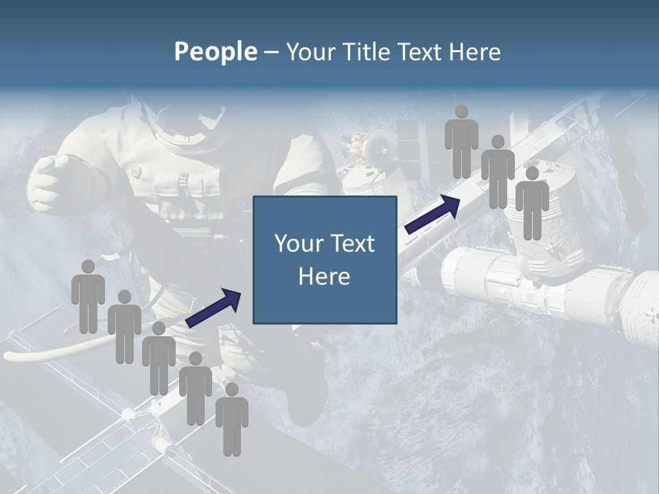 Spaceship Orbit Universe PowerPoint Template