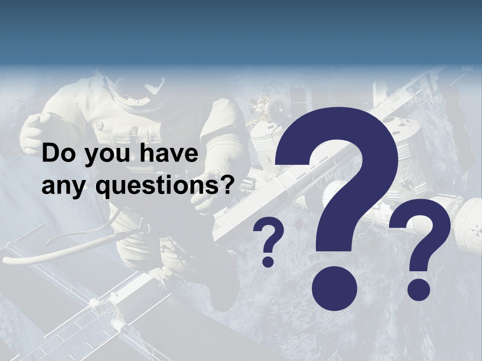 Spaceship Orbit Universe PowerPoint Template