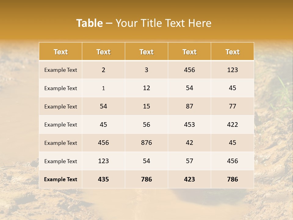 A Dog In A Muddy Puddle Of Water Powerpoint Template PowerPoint Template