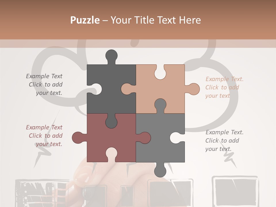 Trekking Landscape Achievement PowerPoint Template