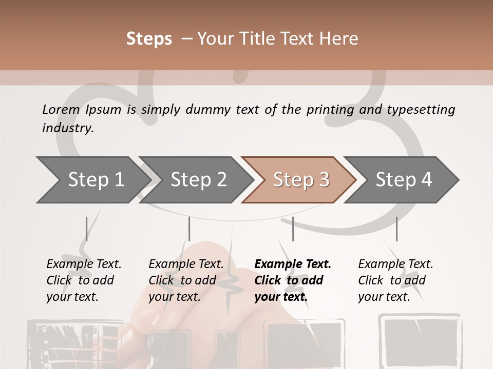 Trekking Landscape Achievement PowerPoint Template