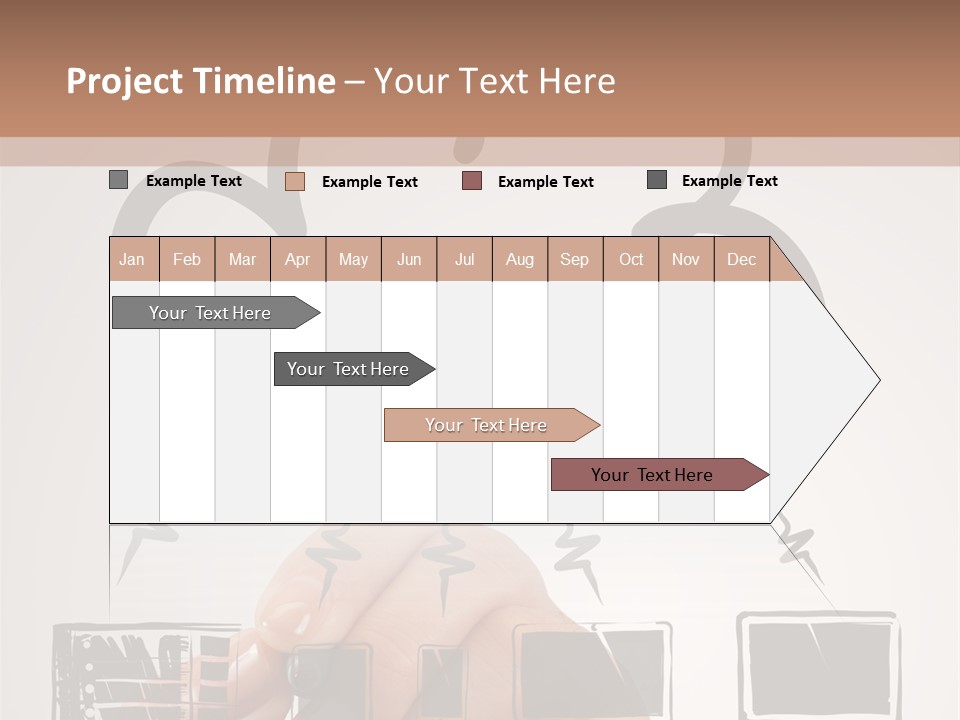 Trekking Landscape Achievement PowerPoint Template