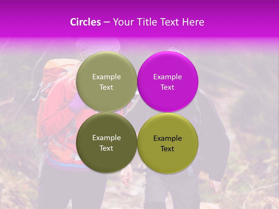 Trekking Landscape Achievement PowerPoint Template