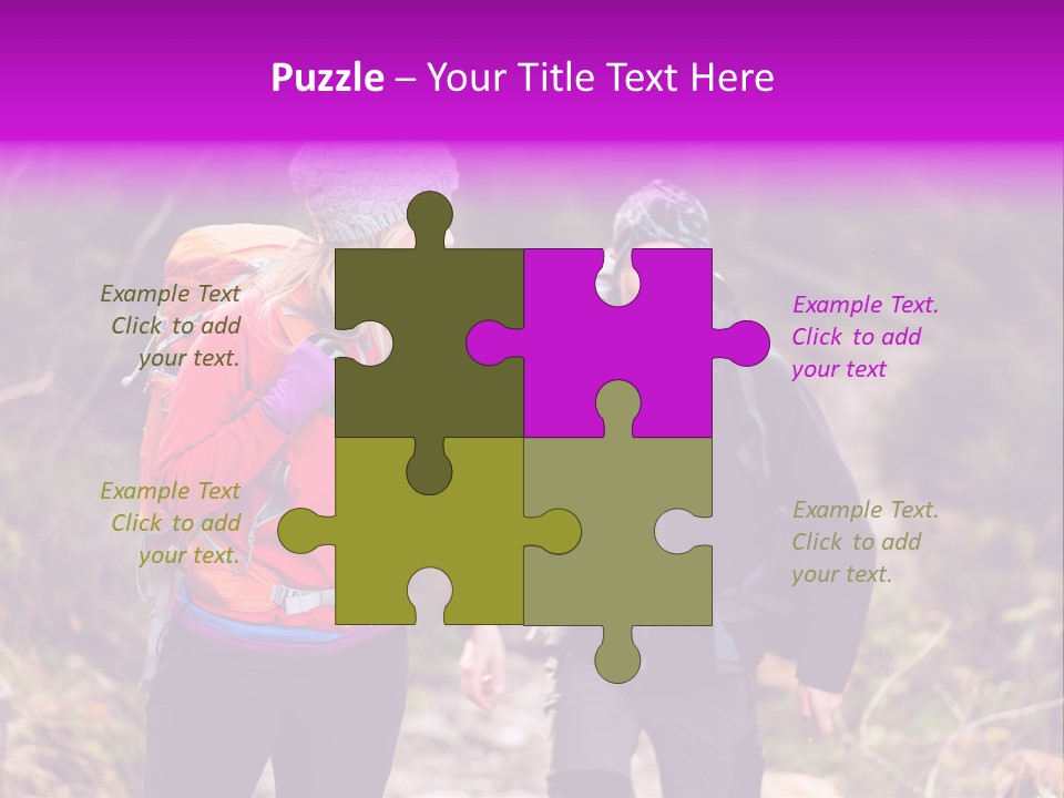 Trekking Landscape Achievement PowerPoint Template