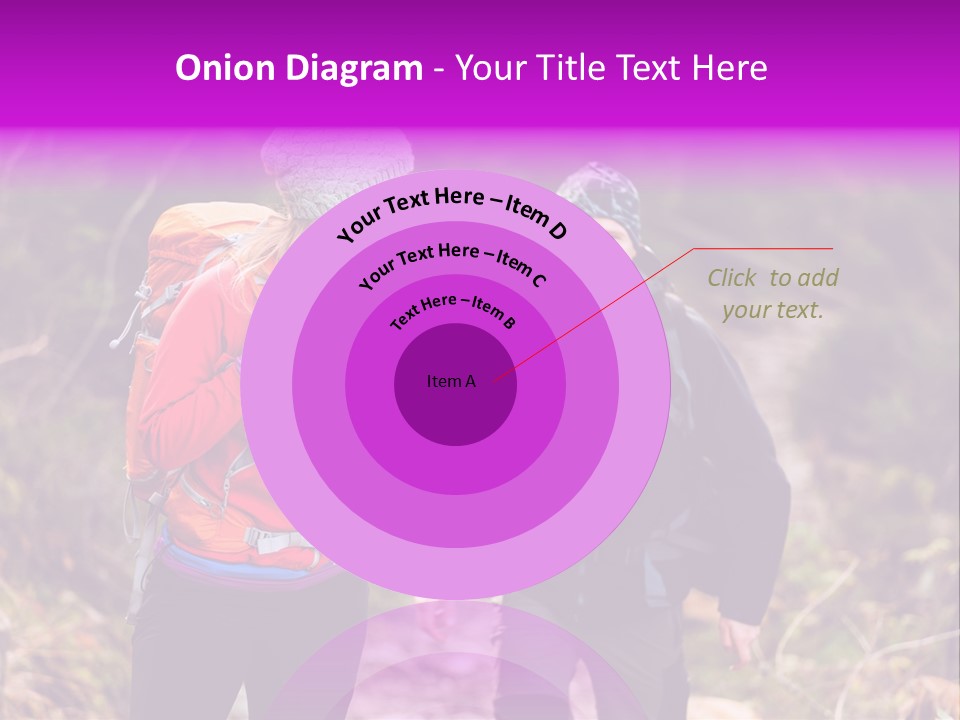 Trekking Landscape Achievement PowerPoint Template