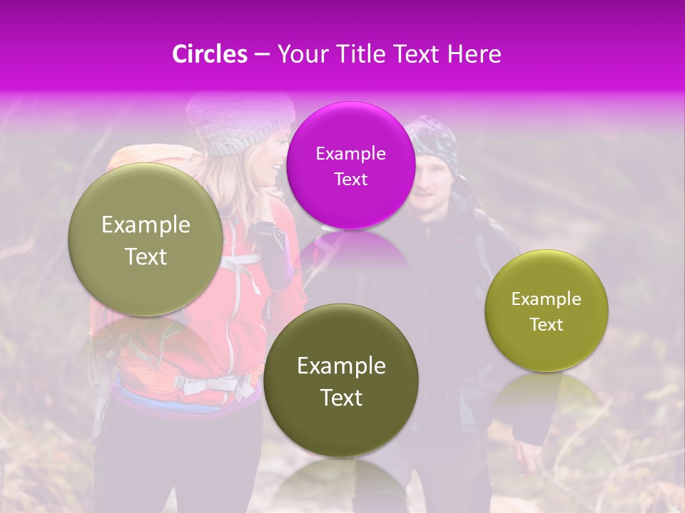 Trekking Landscape Achievement PowerPoint Template