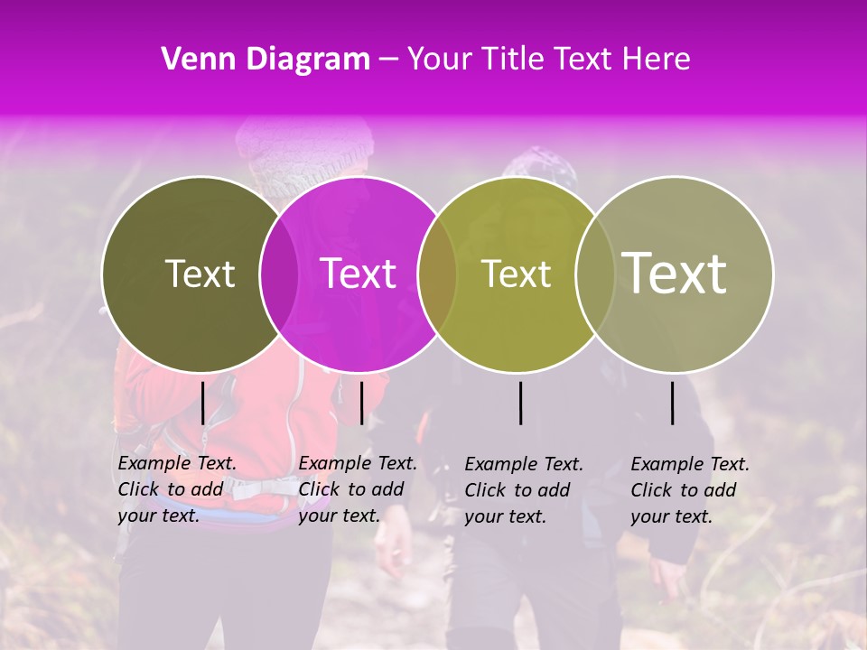 Trekking Landscape Achievement PowerPoint Template