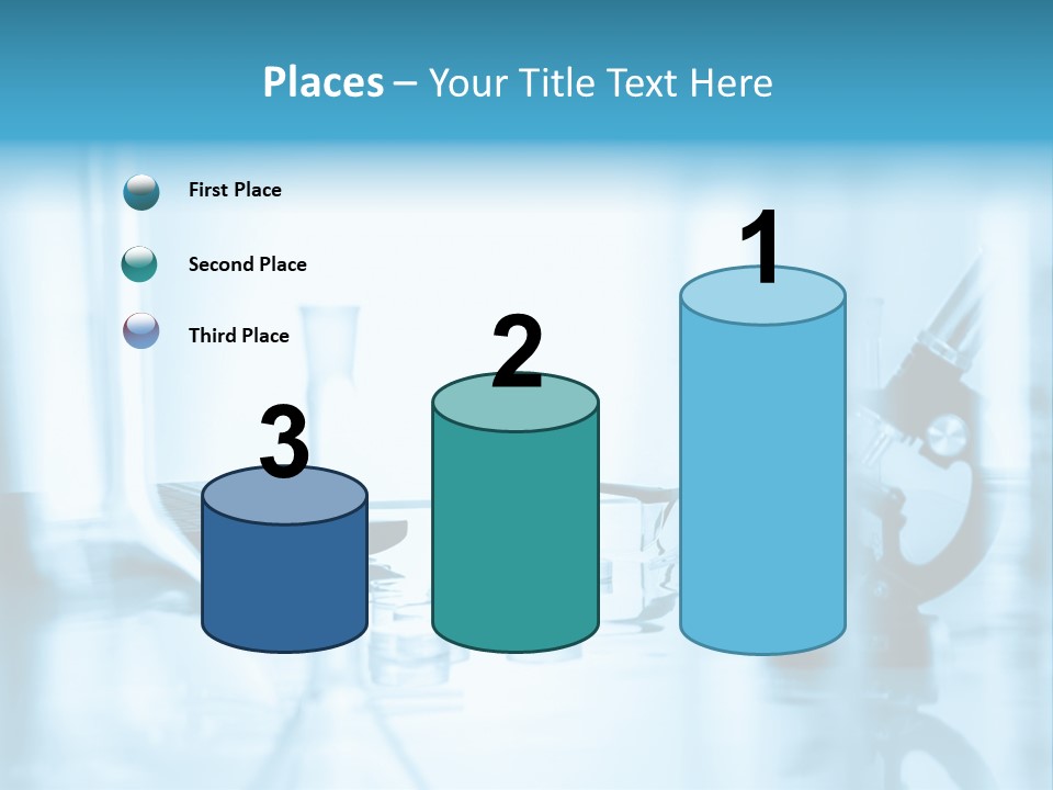 A Table Topped With Glasses And A Laptop Computer PowerPoint Template