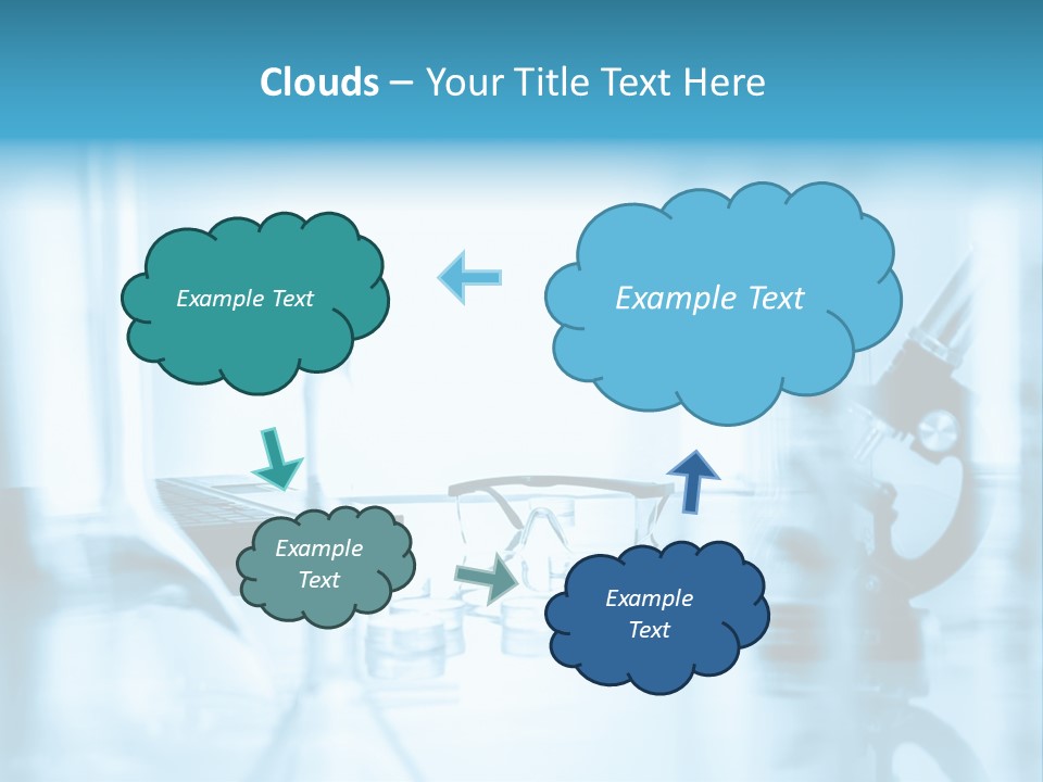 A Table Topped With Glasses And A Laptop Computer PowerPoint Template