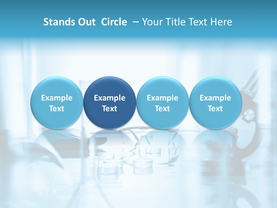 A Table Topped With Glasses And A Laptop Computer PowerPoint Template