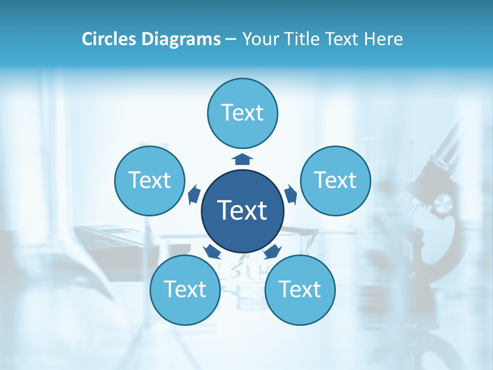 A Table Topped With Glasses And A Laptop Computer PowerPoint Template