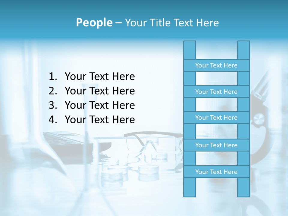 A Table Topped With Glasses And A Laptop Computer PowerPoint Template