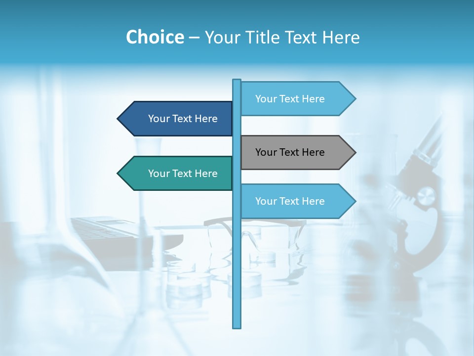 A Table Topped With Glasses And A Laptop Computer PowerPoint Template