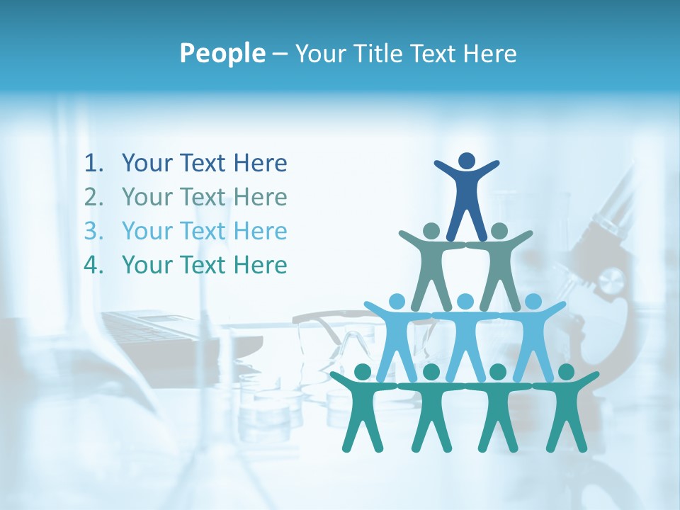 A Table Topped With Glasses And A Laptop Computer PowerPoint Template