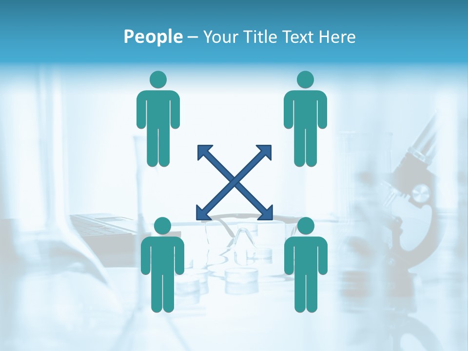 A Table Topped With Glasses And A Laptop Computer PowerPoint Template