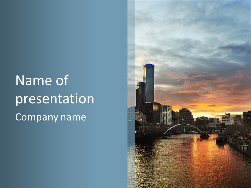 Cityscape Australia Urban PowerPoint Template